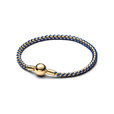 Blue Cord Box Chain Bracelet Blue Cord Box Chain Bracelet