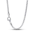 Pavé Clasp Foxtail Chain Charm Necklace Pavé Clasp Foxtail Chain Charm Necklace