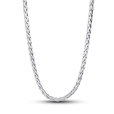 Pavé Clasp Foxtail Chain Charm Necklace Pavé Clasp Foxtail Chain Charm Necklace