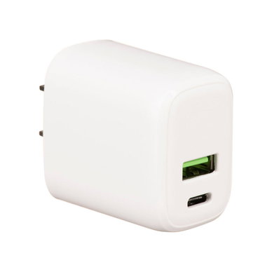 Charge Worx - Dual Port PD Wall Charger with 6ft Cable