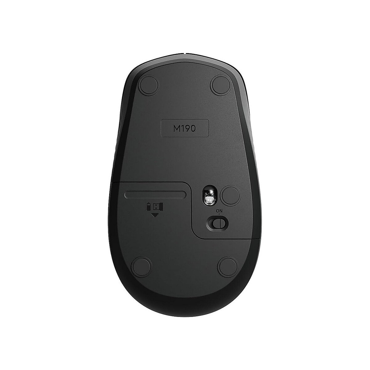 Logitech - Wireless Mouse M190 - Charcoal