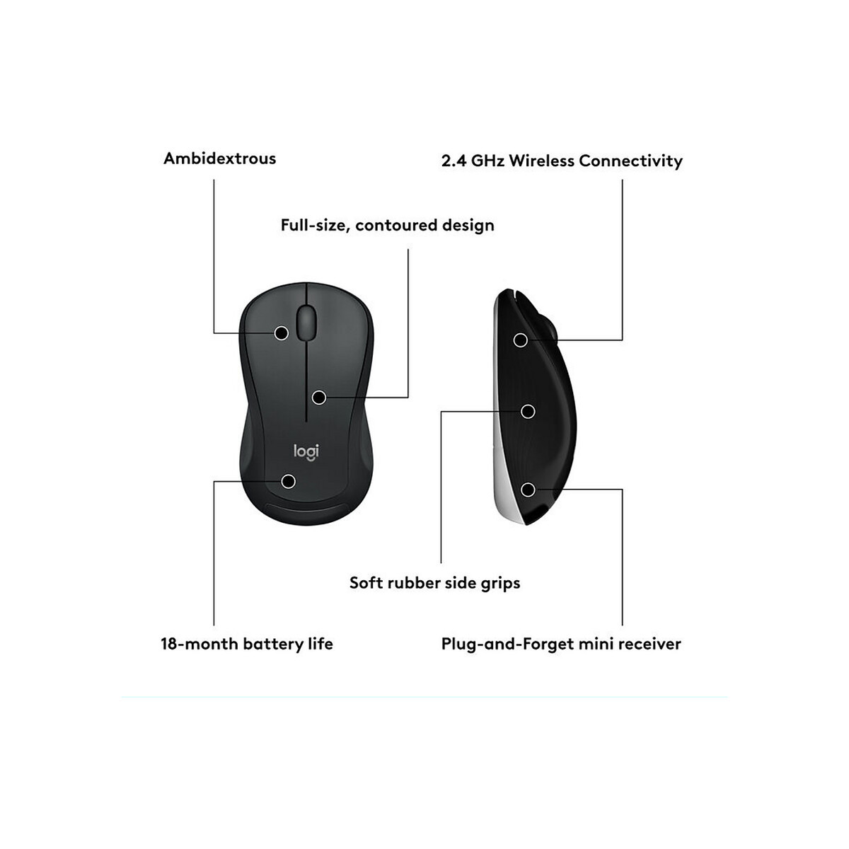 Logitech - MK540 Wireless Keyboard and Mouse Combo