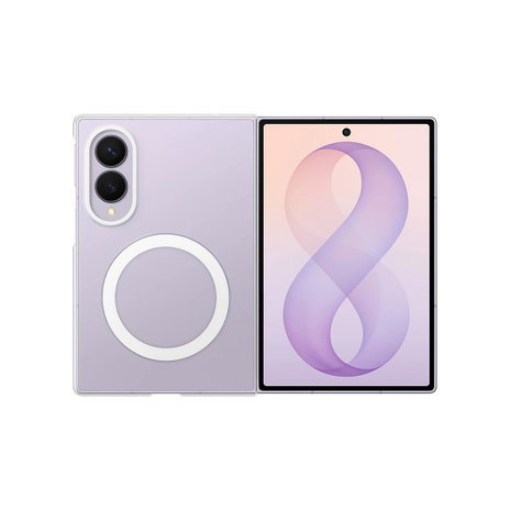 Samsung - Clear Magnet Cover for Galaxy Z Fold 8 - Clear