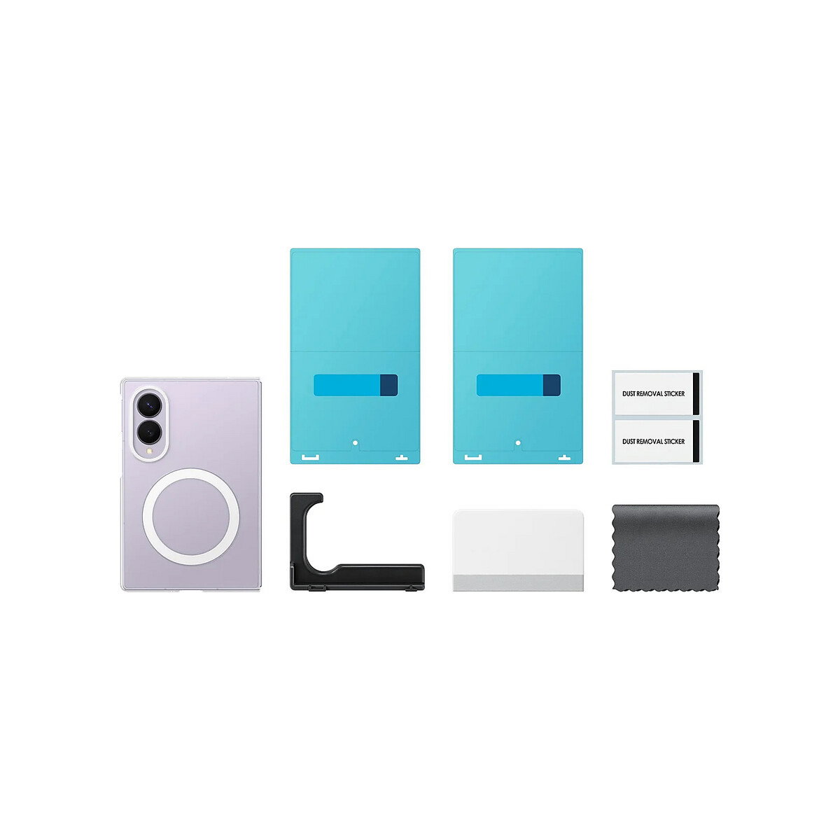 Samsung - Clear Magnet Cover for Galaxy Z Fold 8 - Clear