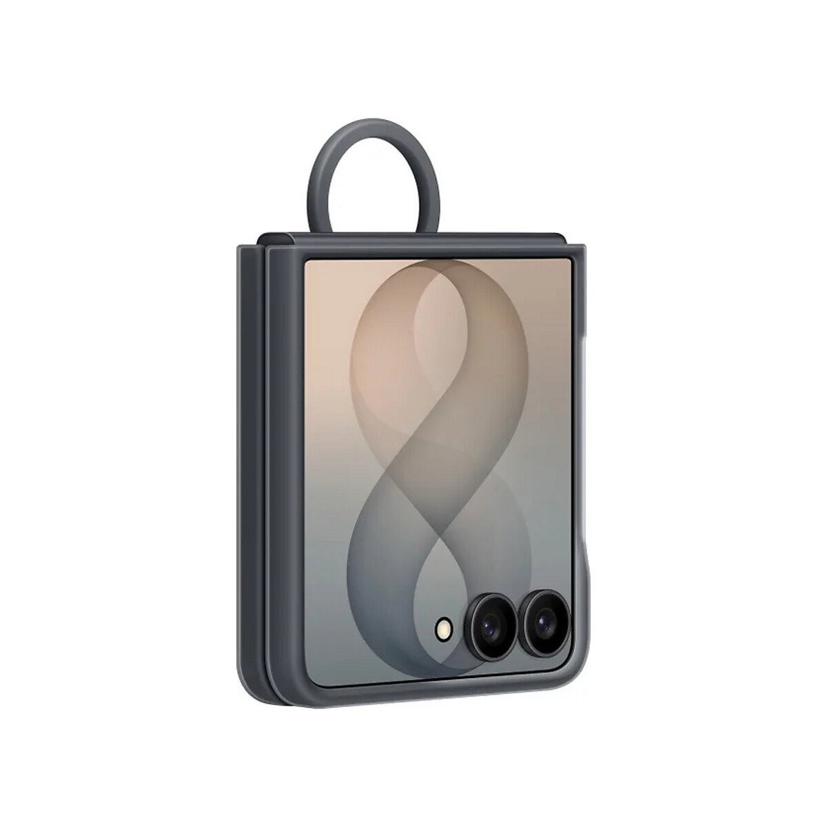 Samsung - Ring Magnet Cover for Galaxy Z Flip 8 - Black