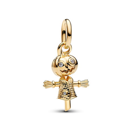 Pumpkin Scarecrow Dangle Charm
