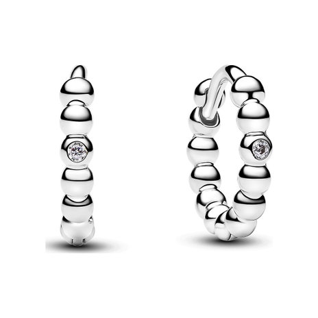 Beaded Huggie Earrings