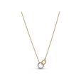 Beads & Pavé Interlocking Circles Necklace Beads & Pavé Interlocking Circles Necklace