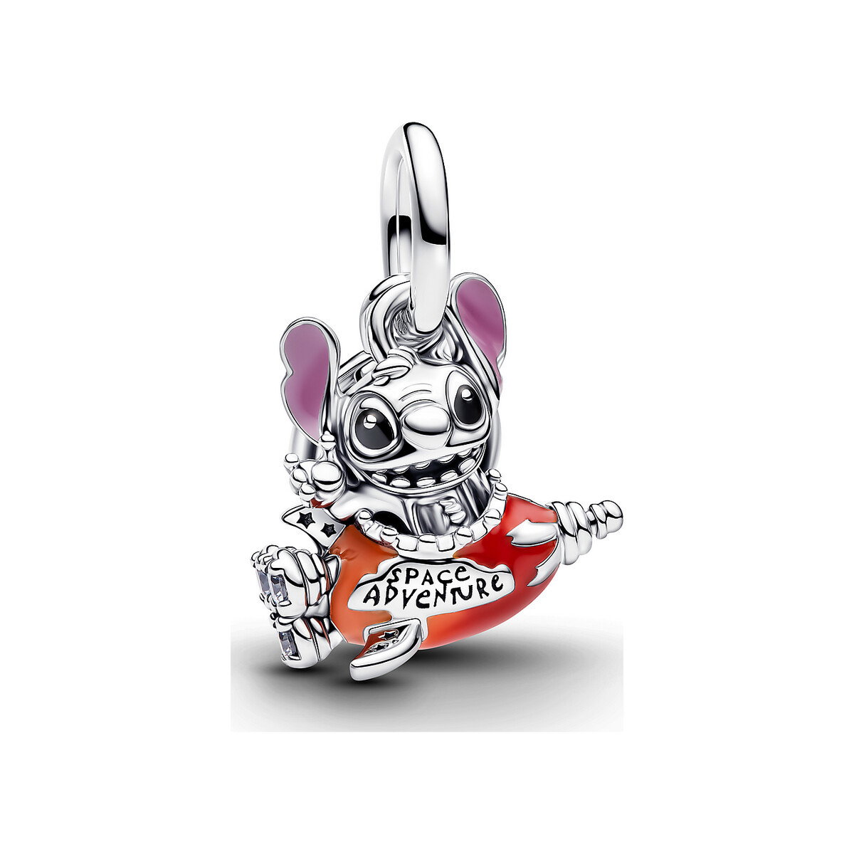 Disney Stitch Rocket Ship Dangle Charm