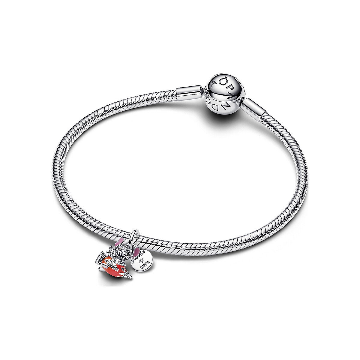 Disney Stitch Rocket Ship Dangle Charm