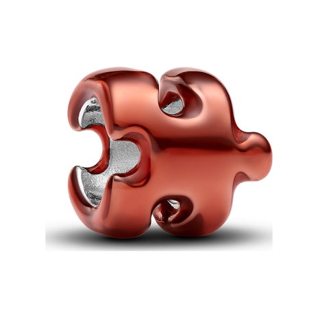 Orange Puzzle Piece Mini Charm