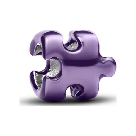 Purple Puzzle Piece Mini Charm