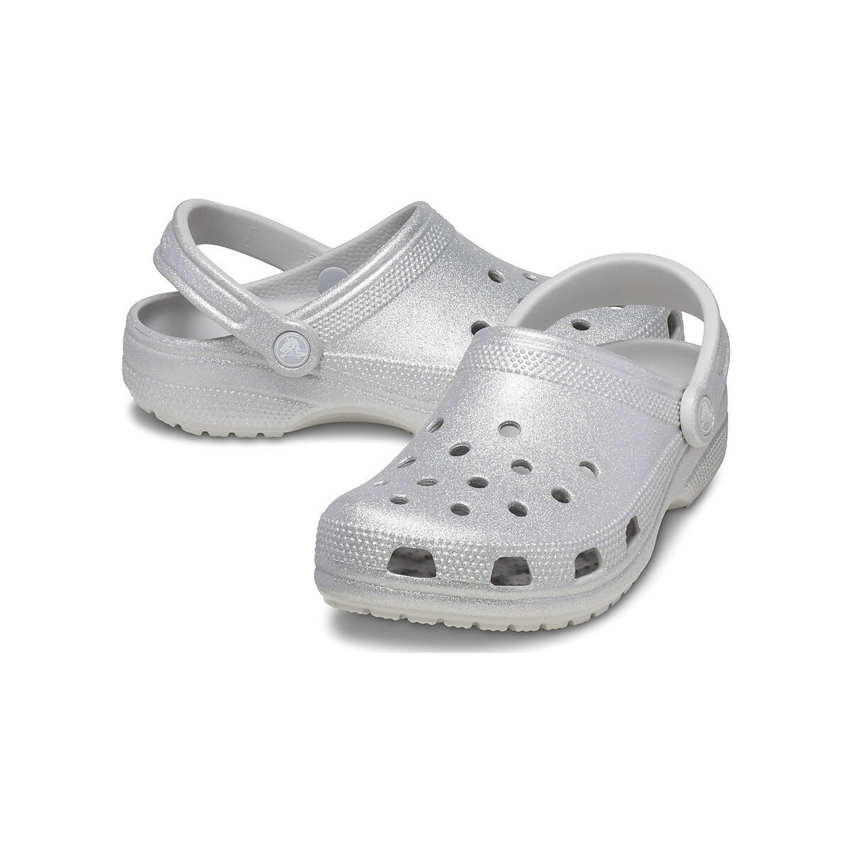 CLASSIC GLITTER CLOG - SILVER GLITTER