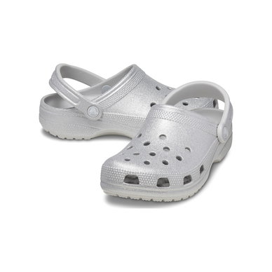 CLASSIC GLITTER CLOG - SILVER GLITTER