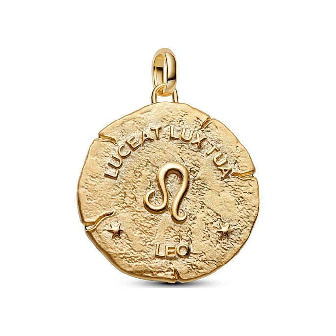 Leo Zodiac Oversized Medallion Charm