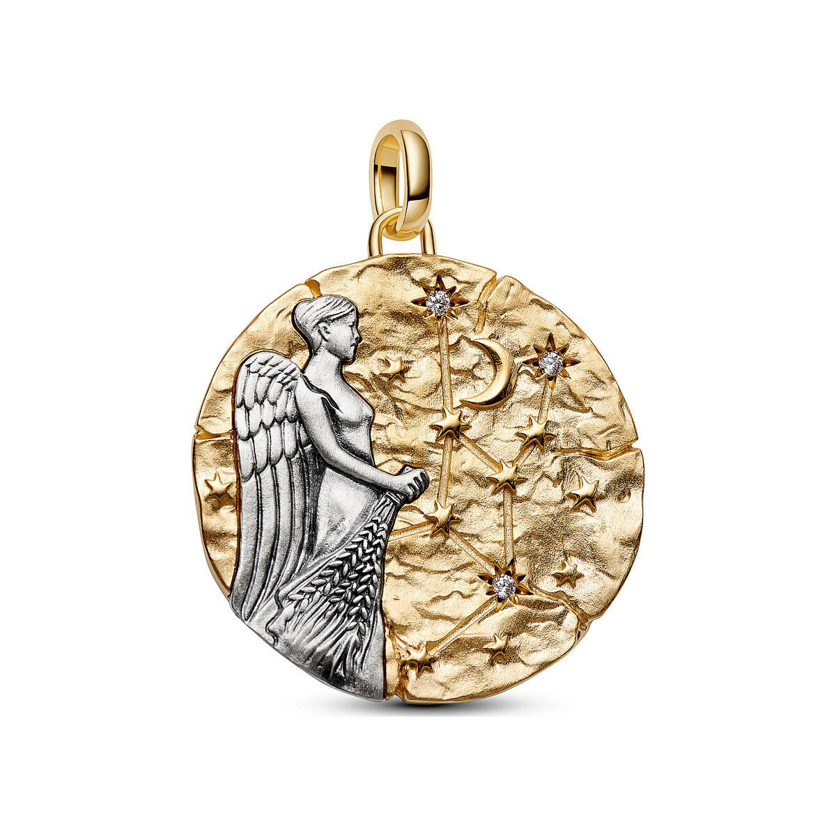 Virgo Zodiac Oversized Medallion Charm