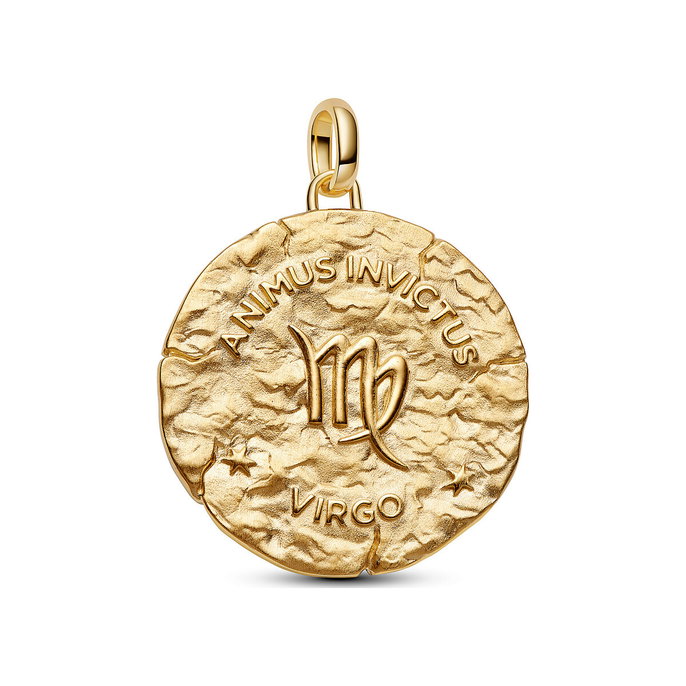 Virgo Zodiac Oversized Medallion Charm