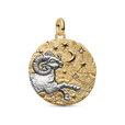 Aries Zodiac Oversized Medallion Charm Aries Zodiac Oversized Medallion Charm