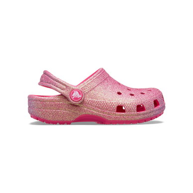 CLASSIC IRIDESCENT GLITTER CLOG TODDLERS - DUSTY GRAPEFRUIT