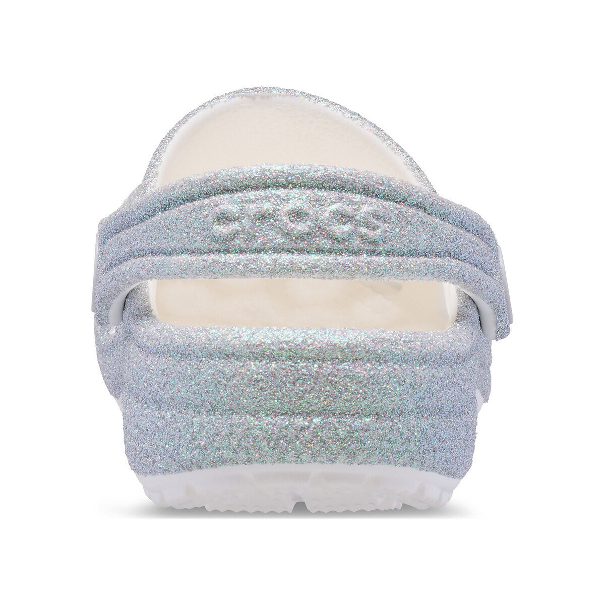 CLASSIC IRIDESCENT GLITTER CLOG KIDS - WHITE