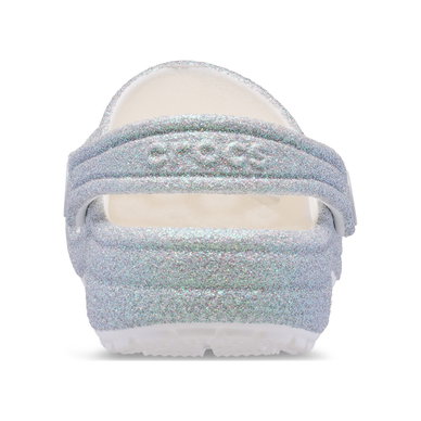 CLASSIC IRIDESCENT GLITTER CLOG KIDS - WHITE