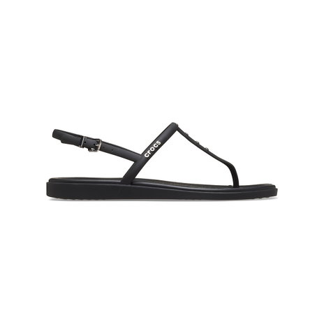MIAMI STUDDED THONG FLIP - BLACK