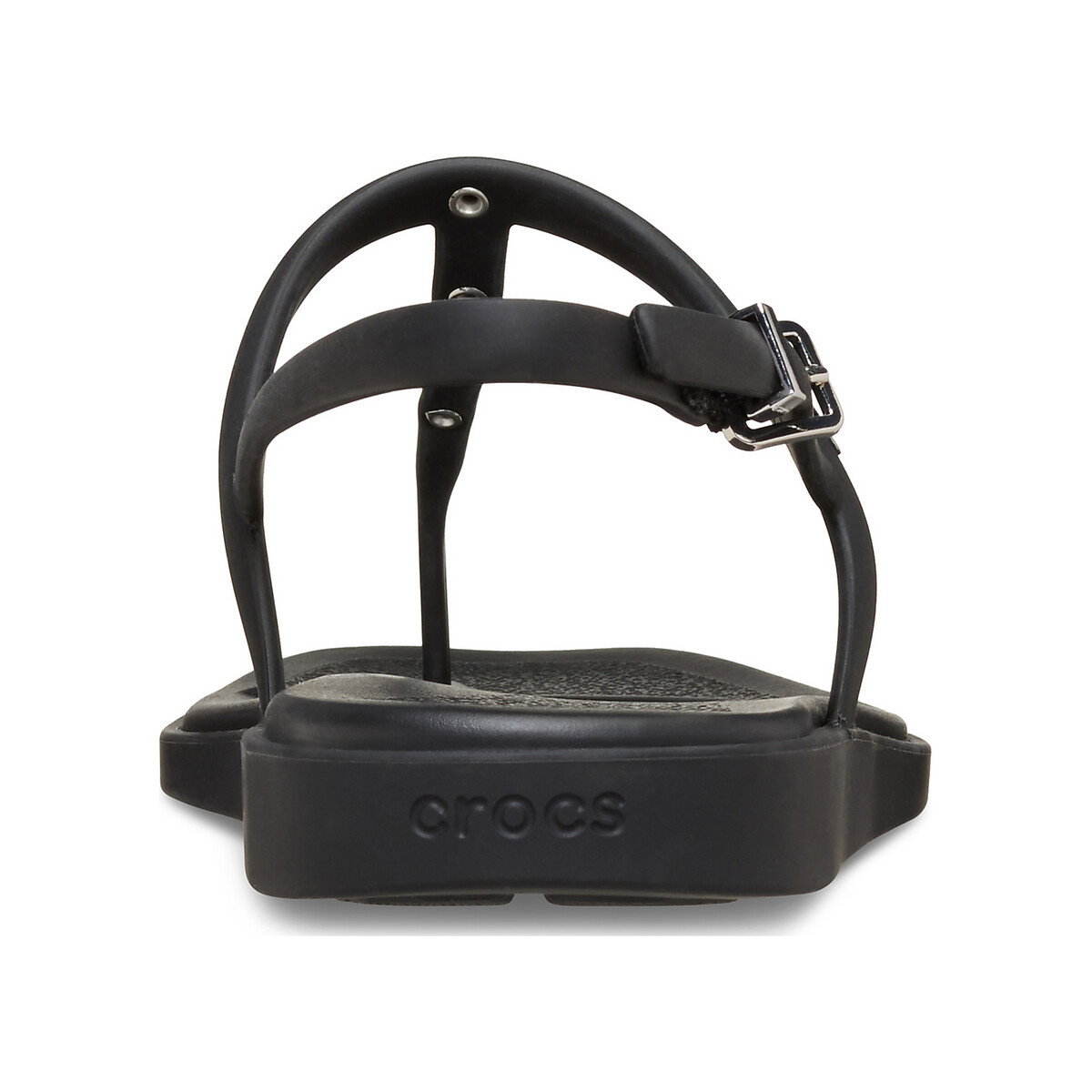 MIAMI STUDDED THONG FLIP - BLACK