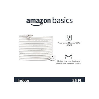 Amazon - Amzn Basics Extension Cord,25 Ft,3 Prong