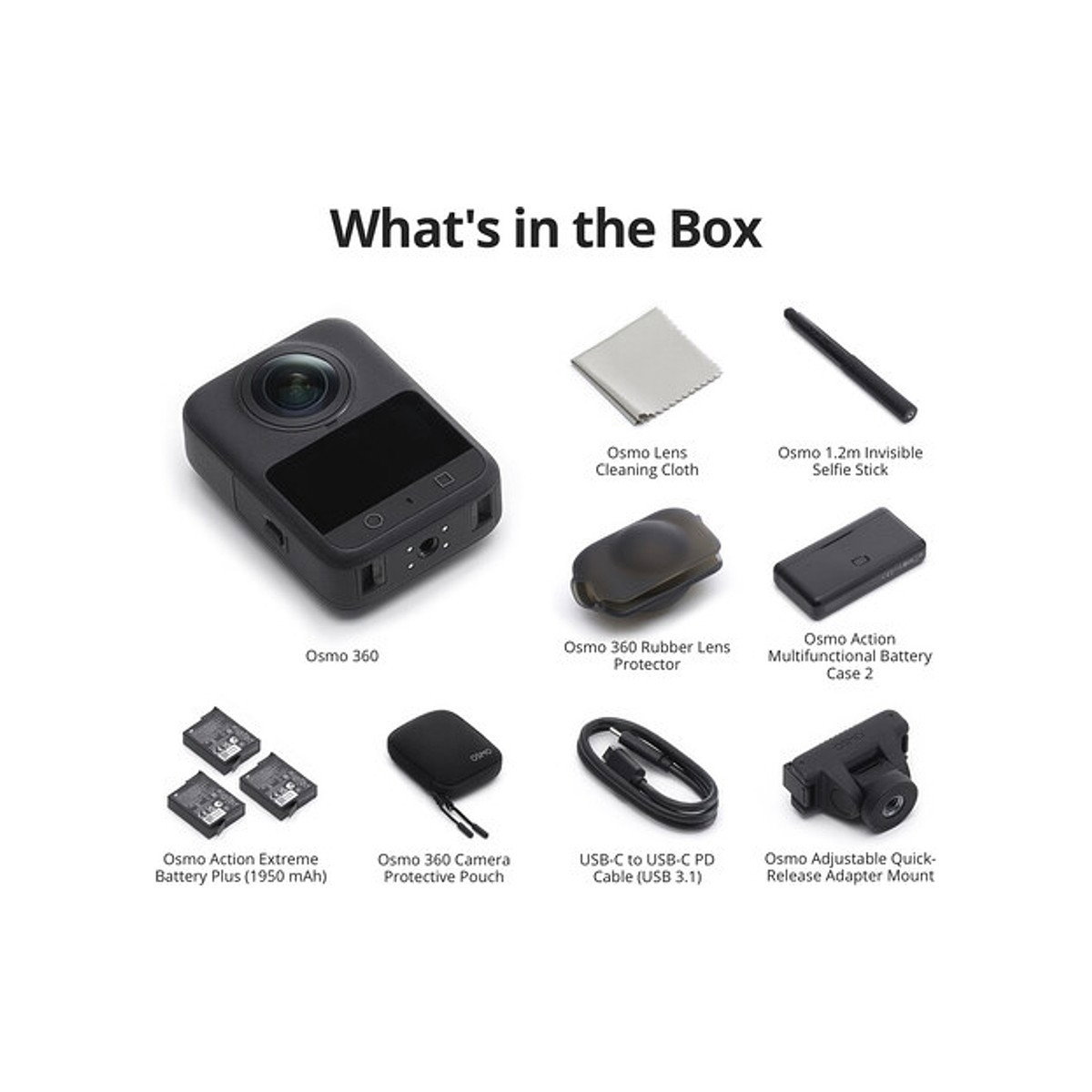 DJI - Osmo 360 Action Camera, Adventure Combo