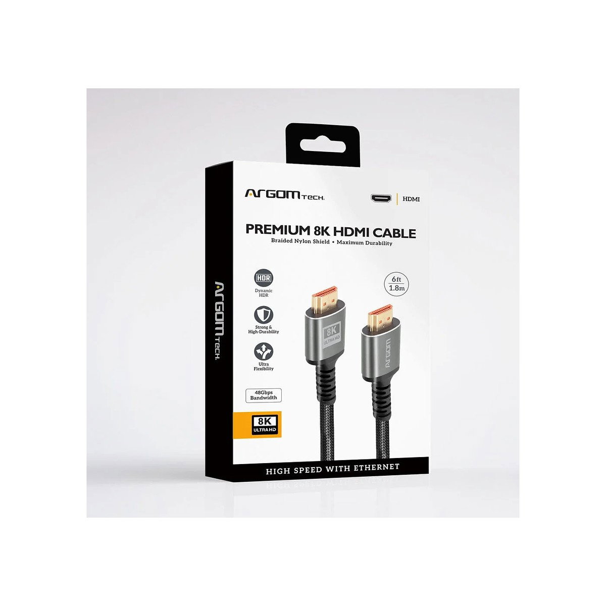 Argom Tech - HDMI Male to HDMI Male Cable, 8K 60Hz