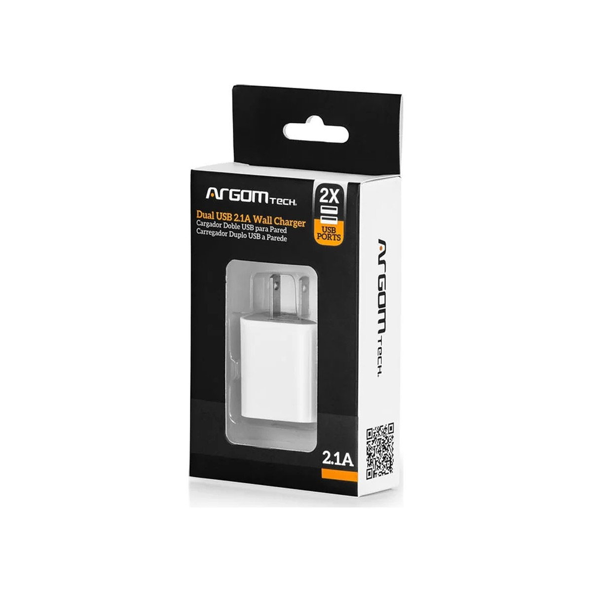 Argom Tech - 2-Port USB Wall Charger, 2.1A