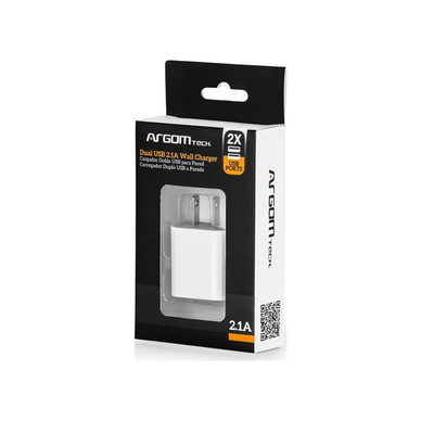 Argom Tech - 2-Port USB Wall Charger, 2.1A