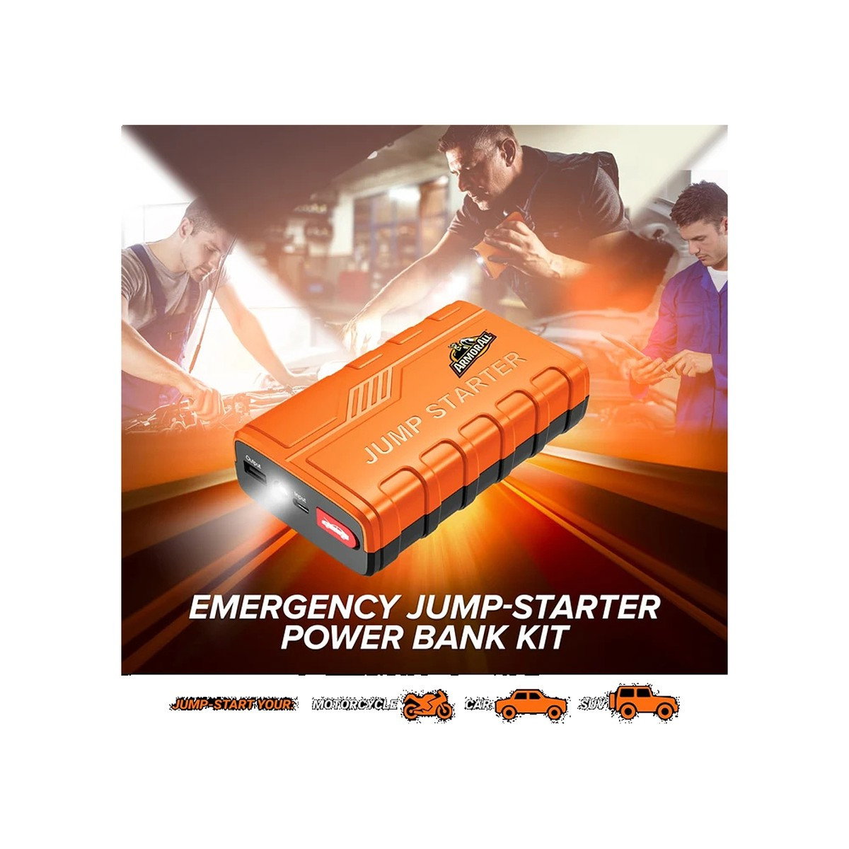 Armor - 800A 7200MAH Jump Starter