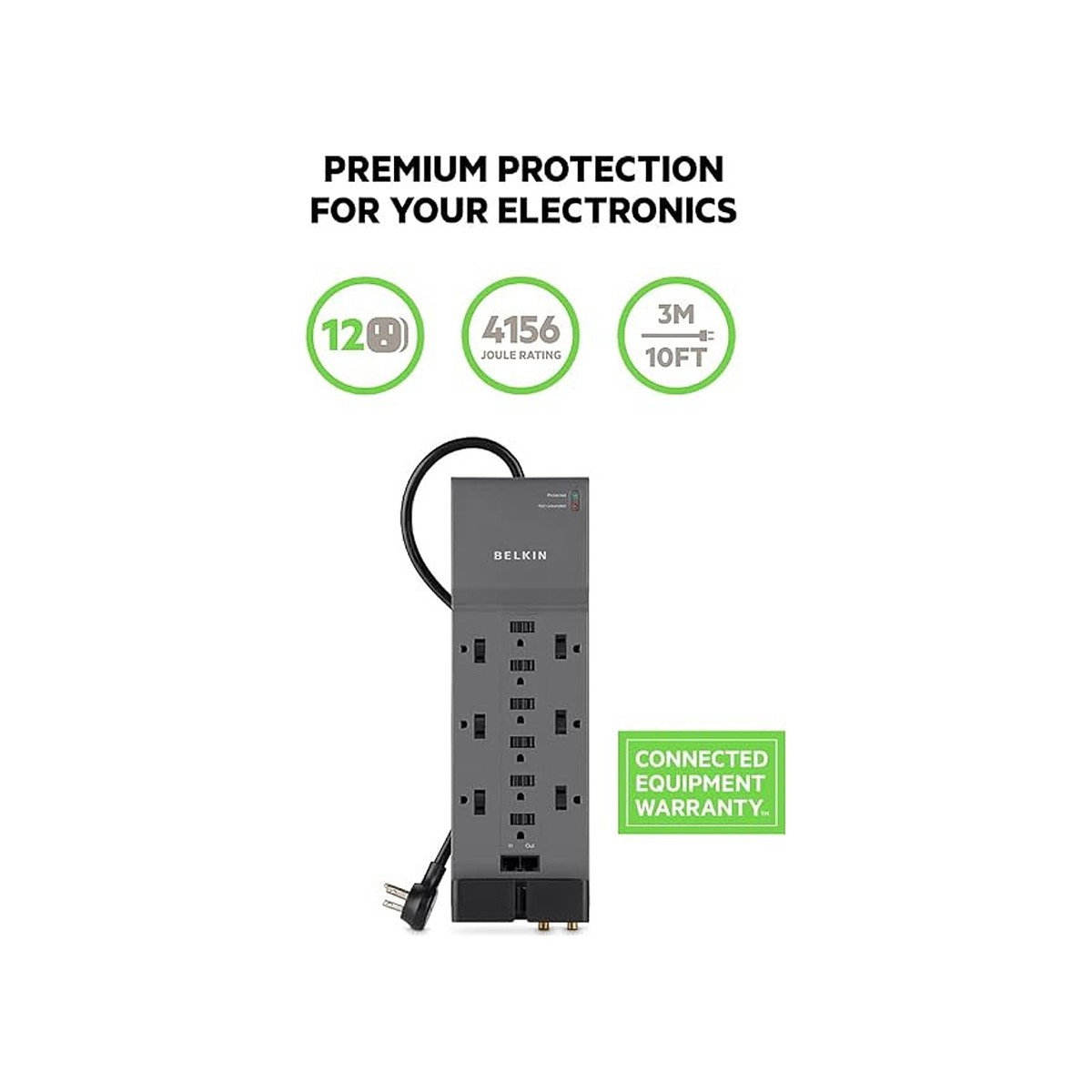 Belkin - Surge Protector, 12 Outlet