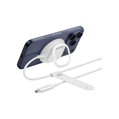 Belkin - Qi2 25W Single Wireless Charging Pad with Kickstand - White