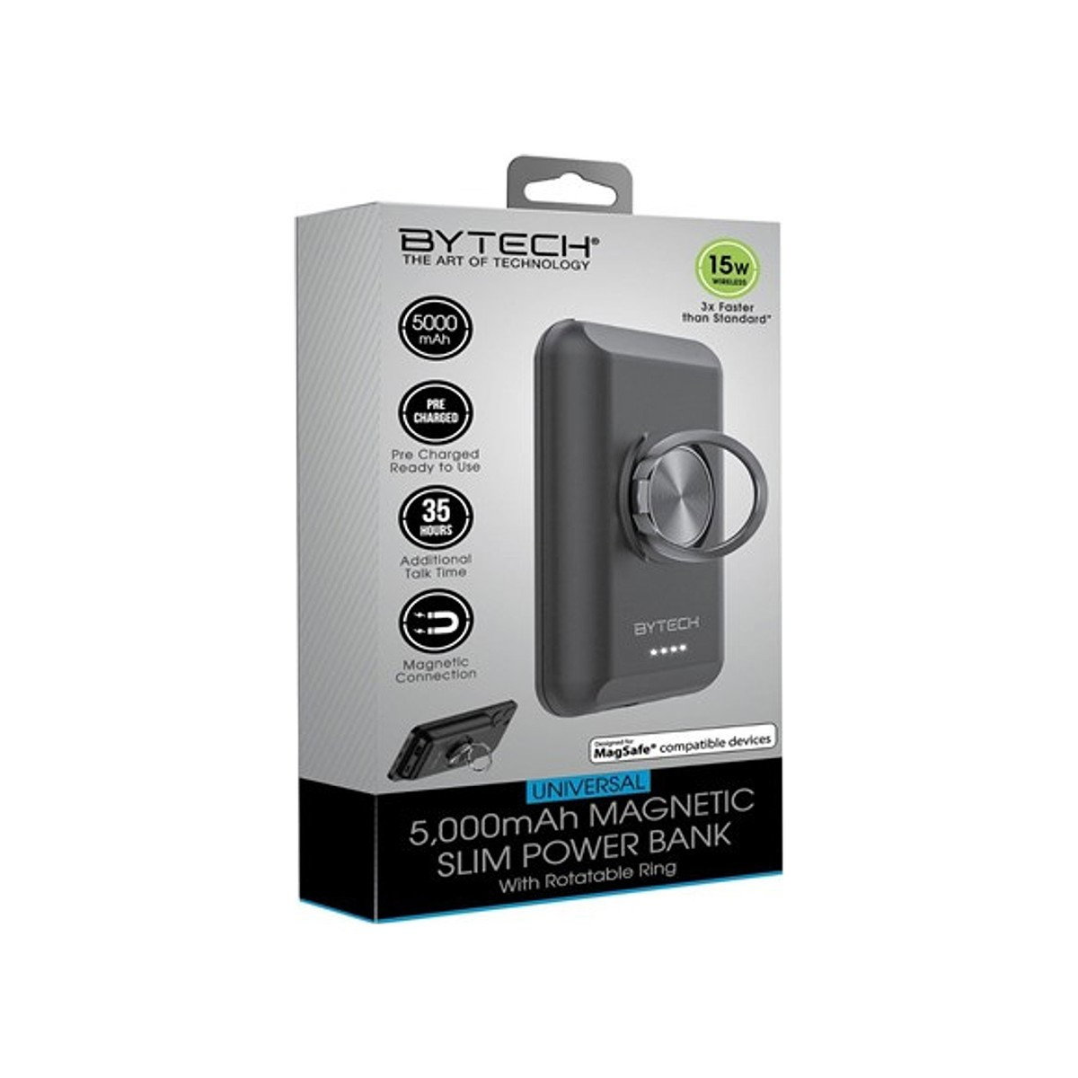 Bytech - 5K Portable Magnetic Power Bank