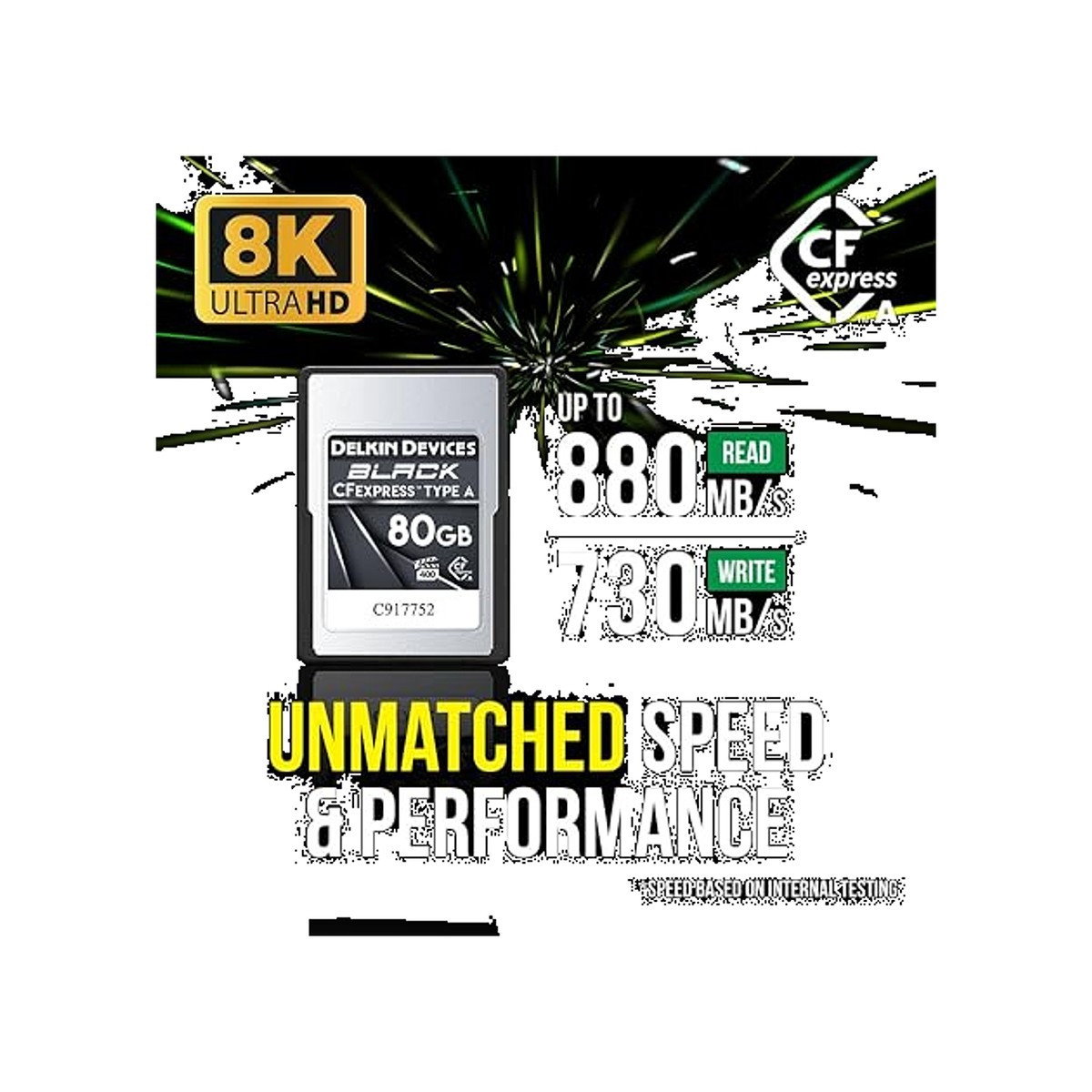 Delkin Devices - 80GB Power Cfexpress Type A Card