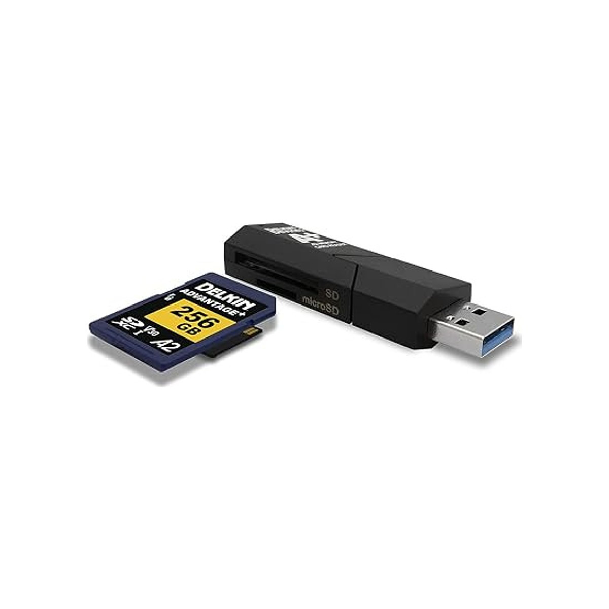 Delkin Devices - USB 3.1 SD & Microsd Card Reader (a & C)