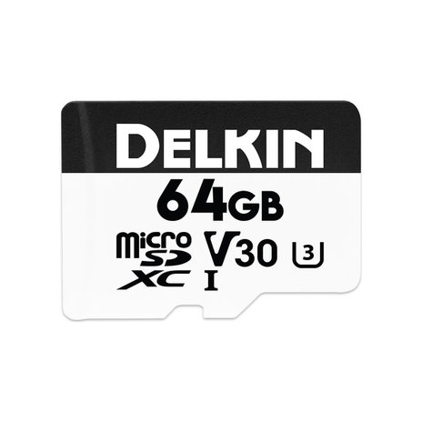 Delkin Devices - 64GB microSDXC U3 Memory Card with Adapter