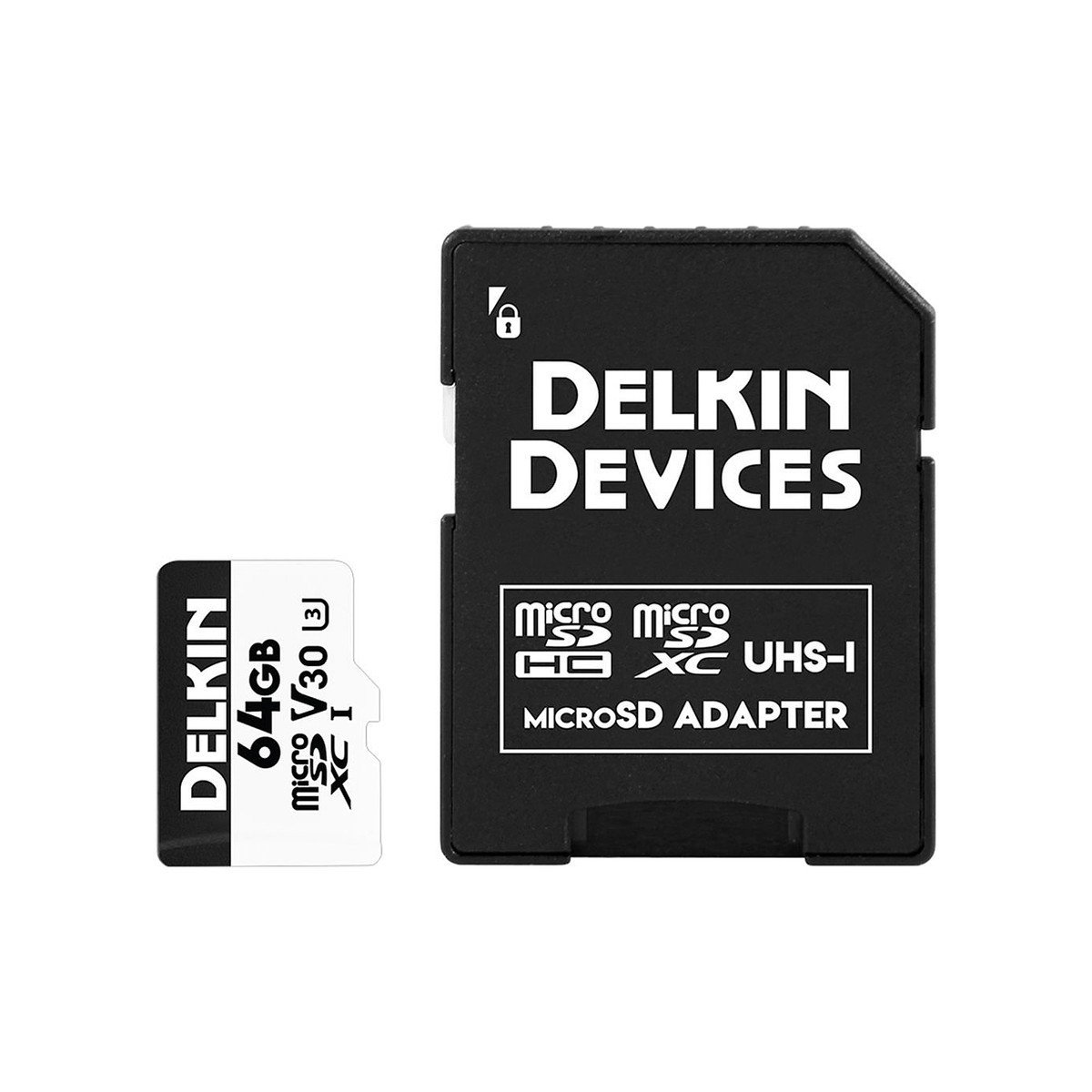 Delkin Devices - 64GB microSDXC U3 Memory Card with Adapter
