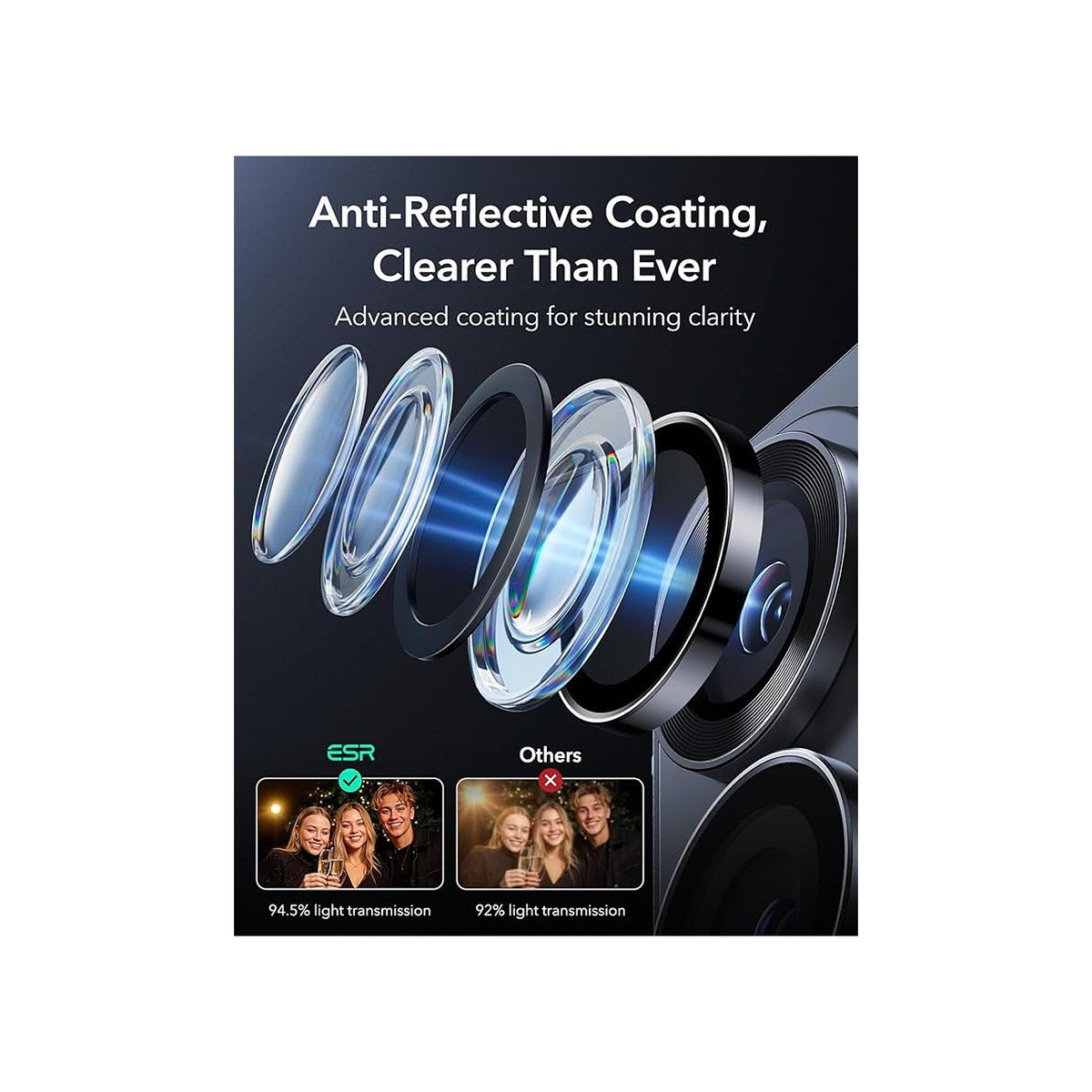 ESR - Armorite Camera Lens Protectors for Galaxy S26 Ultra
