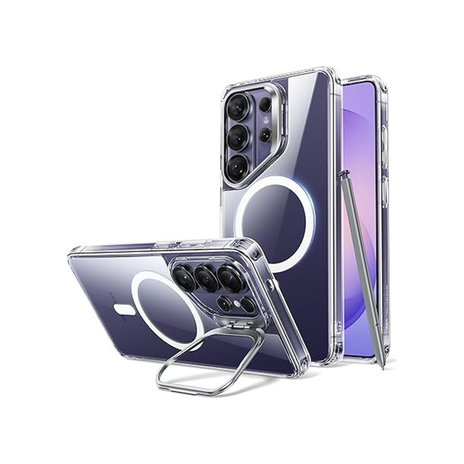 ESR - Classic Hybrid Magnetic Case (Stash Stand) for Galaxy S26 - Clear