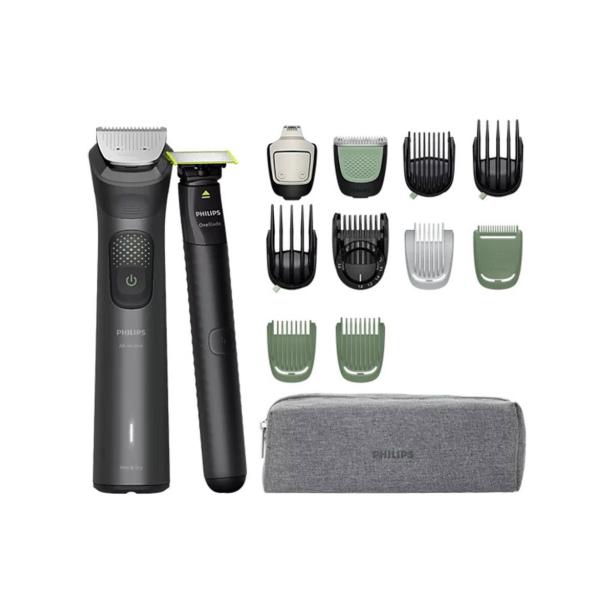 Philips - Multigroomer 18-Piece for Beard, Face, Hair and Body