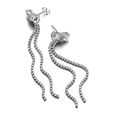 Pave Bow Drop Earrings Pave Bow Drop Earrings
