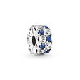 Clear & Blue Sparkling Clip, Blue Crystal & Clear CZ Clear & Blue Sparkling Clip, Blue Crystal & Clear CZ