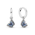 Blue Butterfly Hoop Earrings Blue Butterfly Hoop Earrings