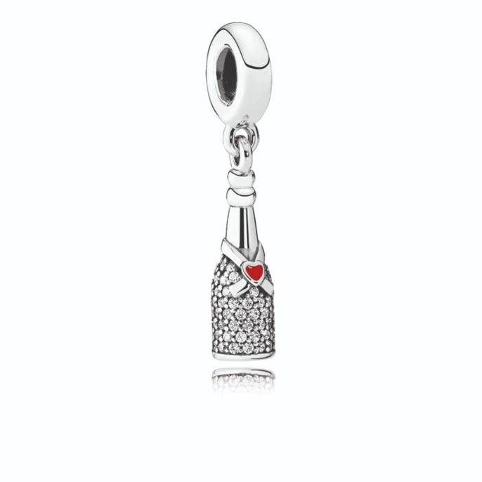 Celebration Time, Red Enamel & Clear CZ Celebration Time, Red Enamel & Clear CZ