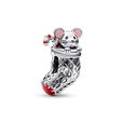 Festive Mouse & Stocking Charm Festive Mouse & Stocking Charm