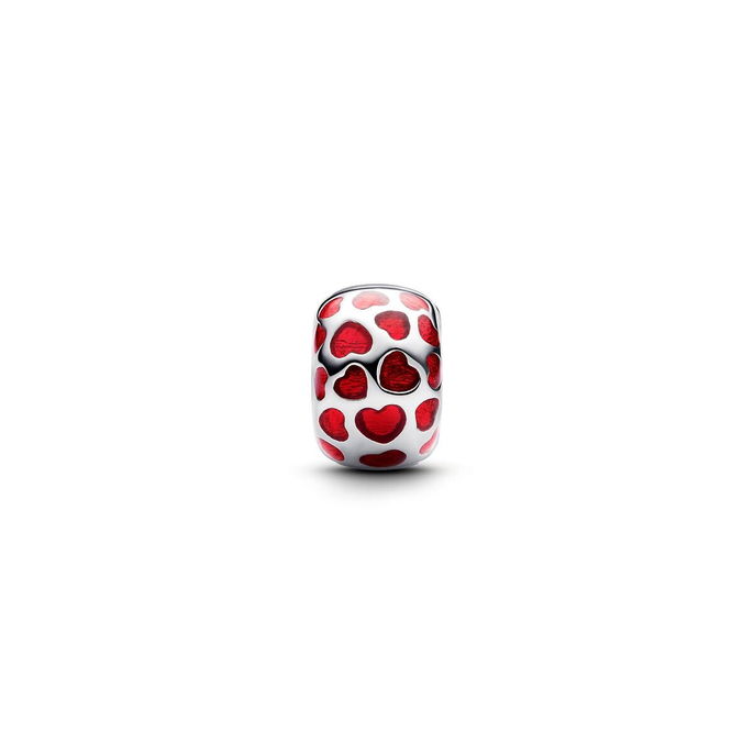 Hearts Round Clip Charm