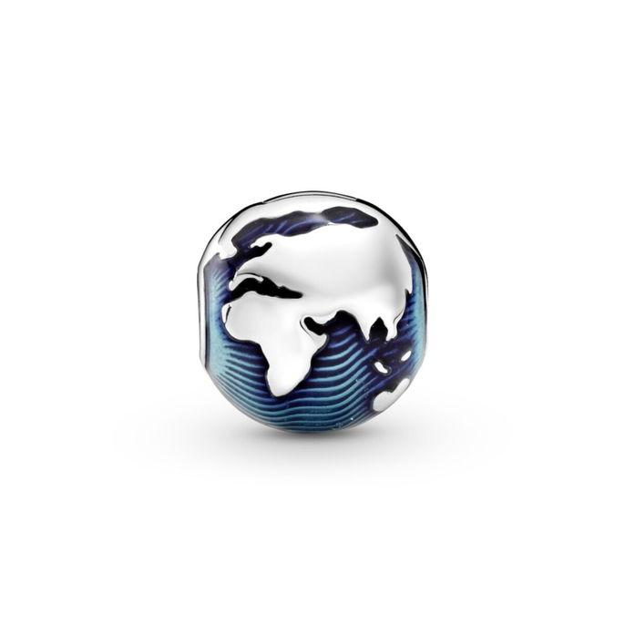 Blue Globe Clip Charm Blue Globe Clip Charm